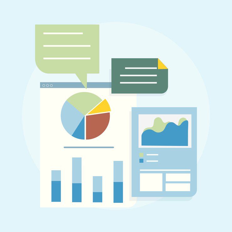 illustration business graph analysis 53876 40790 سیستم های هوش تجاری (BI) اردیبهشت ۱۴۰۵