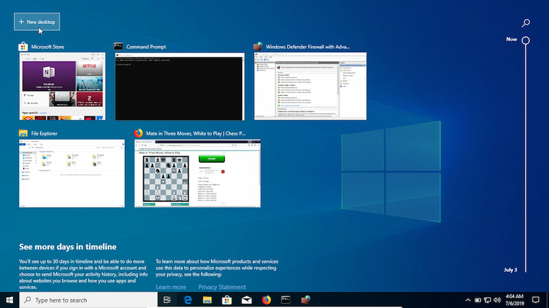 windows 10 multiple desktopsf نکات و ترفندهای ویندوز 10 برای افزایش سرعت و کارایی اردیبهشت ۱۴۰۵