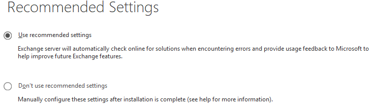 2 recommended settings راهنمای گام به گام برای مهاجرت از Exchange 2016 به 2019 اردیبهشت ۱۴۰۵