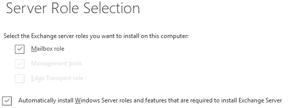 3 Server Role Selection راهنمای گام به گام برای مهاجرت از Exchange 2016 به 2019 اردیبهشت ۱۴۰۵