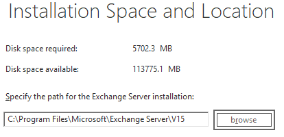 4 installation path for the Exchange Server installation راهنمای گام به گام برای مهاجرت از Exchange 2016 به 2019 اردیبهشت ۱۴۰۵