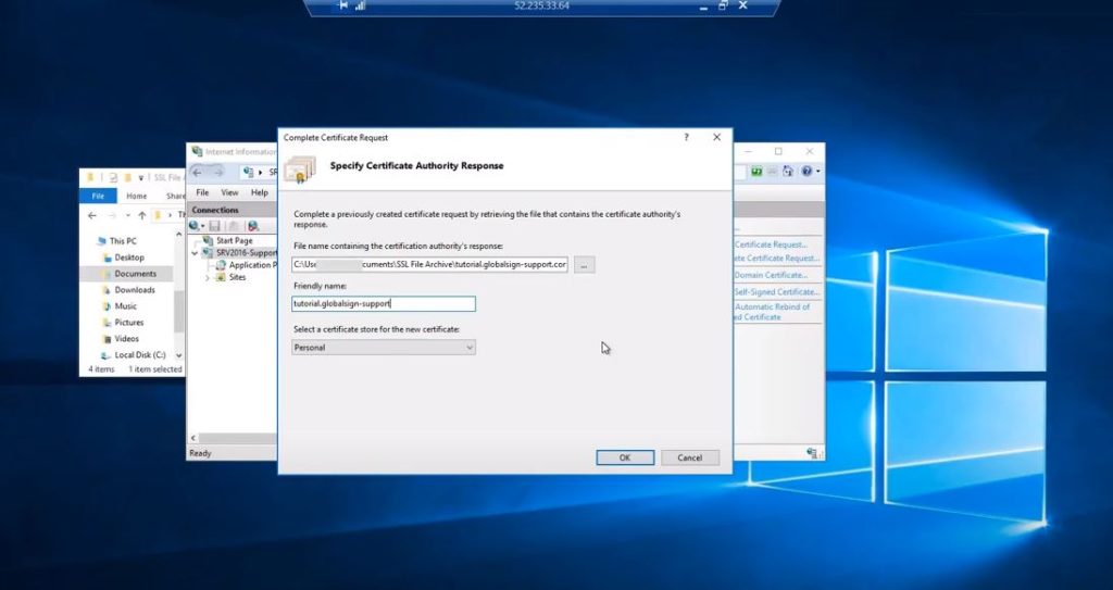 Install IIS 8 نحوه نصب گواهی SSL در IIS 10 خرداد ۱۴۰۵