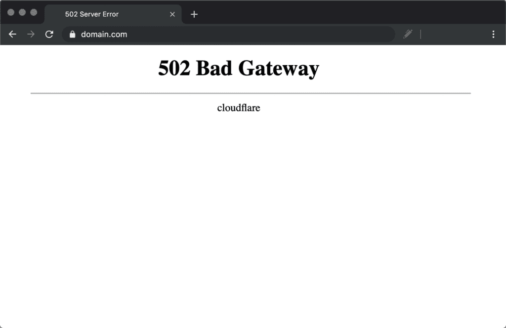 502 bad gateway cloudflare error چگونه خطای 502 Bad Gateway را رفع کنیم اردیبهشت ۱۴۰۵