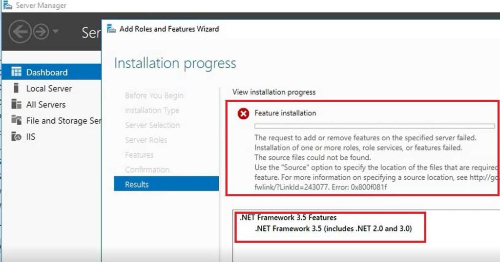 SCCM CB 1702 Baseline Version Installation DotNet Failed راهنمای گام به گام نصب سرور جدید SCCM خرداد ۱۴۰۵