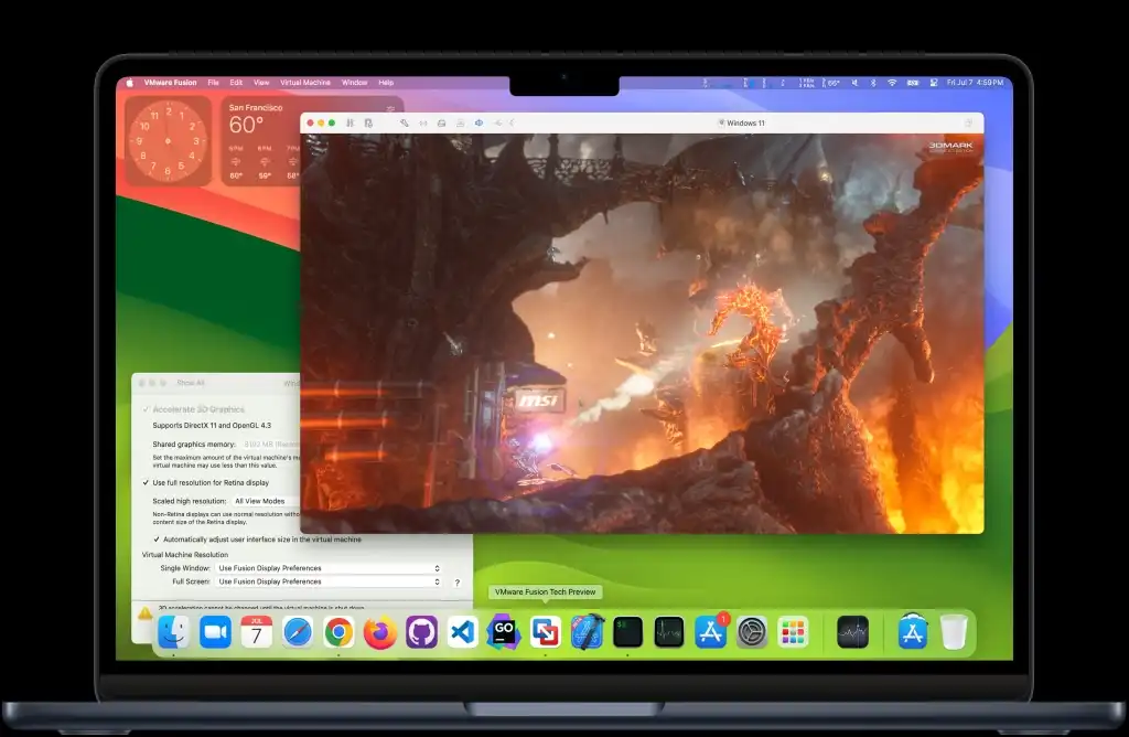 VMware Fusion Mac بهترین نرم‌افزارهای ماشین مجازی برای مک خرداد ۱۴۰۵