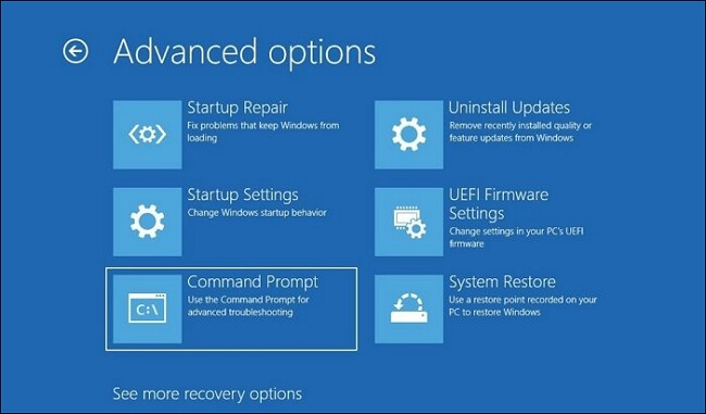advanced startup command prompt windows چگونگی باز کردن حساب قفل‌شده در ویندوز 11 فروردین ۱۴۰۵