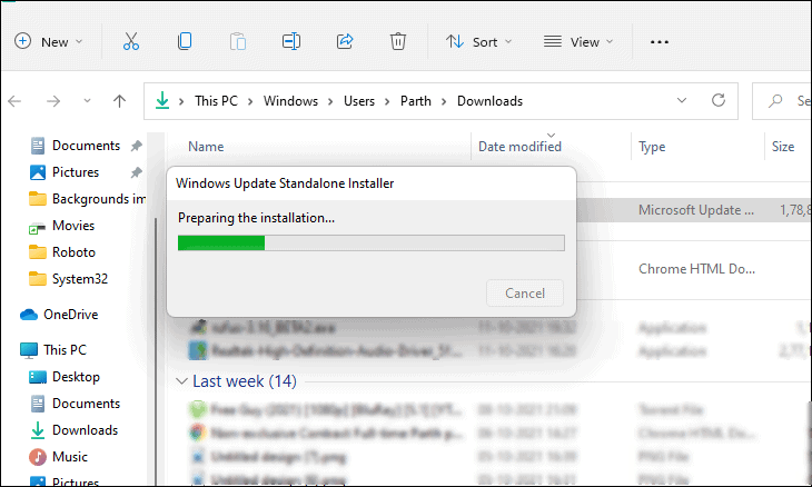 allthings.how how to manually download windows 11 updates from microsoft catalogue image 8 نصب دستی به‌روزرسانی‌های ویندوز 10 : چگونه بسته‌های به‌روزرسانی تجمعی ویندوز 11 را دانلود و نصب کنیم؟ خرداد ۱۴۰۵