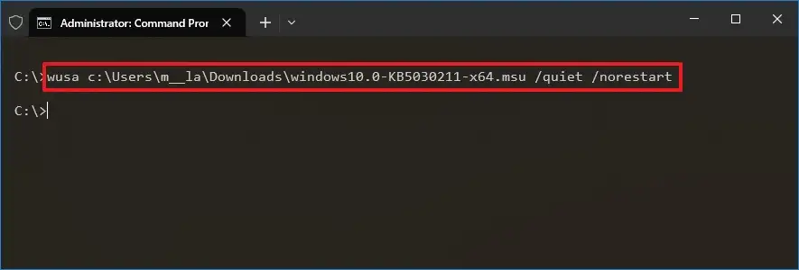 cmd update windows 10 نصب دستی به‌روزرسانی‌های ویندوز 10 : چگونه بسته‌های به‌روزرسانی تجمعی ویندوز 11 را دانلود و نصب کنیم؟ خرداد ۱۴۰۵