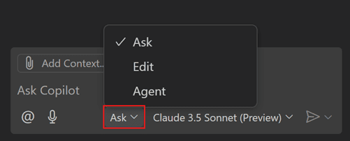 با GitHub Copilot در Visual Studio Code شروع به کار کنید 7 copilot chat ask mode با GitHub Copilot در Visual Studio Code شروع به کار کنید خرداد ۱۴۰۵