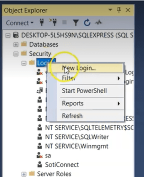 آشنایی با Microsoft SQL Server و نصب ان : آموزش برای مبتدیان 9 sql new login آشنایی با Microsoft SQL Server و نصب ان : آموزش برای مبتدیان خرداد ۱۴۰۵