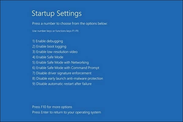 windows startup settings چگونگی باز کردن حساب قفل‌شده در ویندوز 11 فروردین ۱۴۰۵