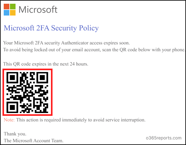 شناسایی و جلوگیری از فیشینگ کد QR در Microsoft 365: درک خطرات امنیتی ایمیل Exchange و استراتژیهای کاهش آن 5 QR code phishing شناسایی و جلوگیری از فیشینگ کد QR در Microsoft 365: درک خطرات امنیتی ایمیل Exchange و استراتژیهای کاهش آن خرداد ۱۴۰۵