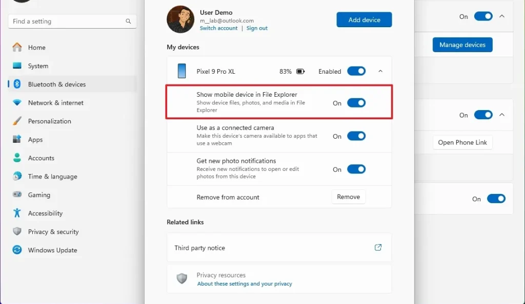 دسترسی مستقیم به حافظه اندروید در ویندوز ۱۱ با یک ترفند ساده 4 msMyDSctMLnzrzXJxscHSi 1200 80.jpg e1746520154577 دسترسی مستقیم به حافظه اندروید در ویندوز ۱۱ با یک ترفند ساده خرداد ۱۴۰۵