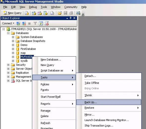 چگونه از پایگاه داده در SQL Server پشتیبانگیری و بازیابی کنیم؟ راهنمای گامبهگام 1 sql backup1 چگونه از پایگاه داده در SQL Server پشتیبانگیری و بازیابی کنیم؟ راهنمای گامبهگام خرداد ۱۴۰۵