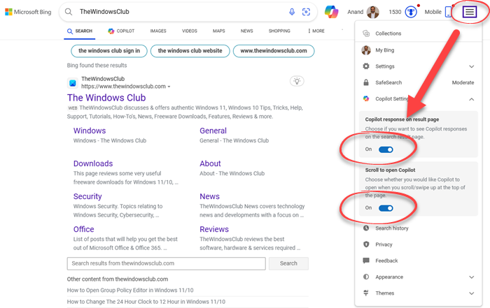 چگونه پاسخهای هوش مصنوعی Copilot را در جستوجوی Bing خاموش کنیم؟ 1 Turn off AI Copilot Responses in Bing Search چگونه پاسخهای هوش مصنوعی Copilot را در جستوجوی Bing خاموش کنیم؟ شهریور ۱۴۰۵
